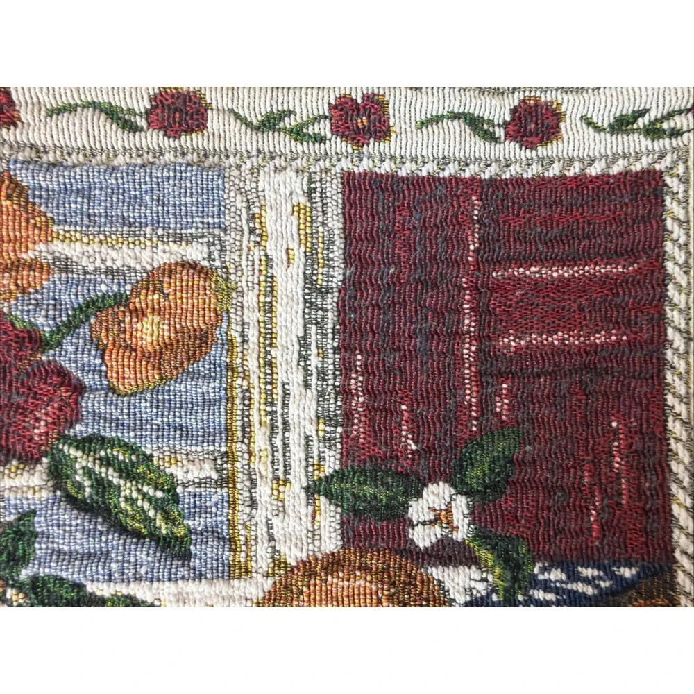 Set of 6 Country‎ Kitchen Tapestry Placemats, Floral/Fruit/Holidays 17x11